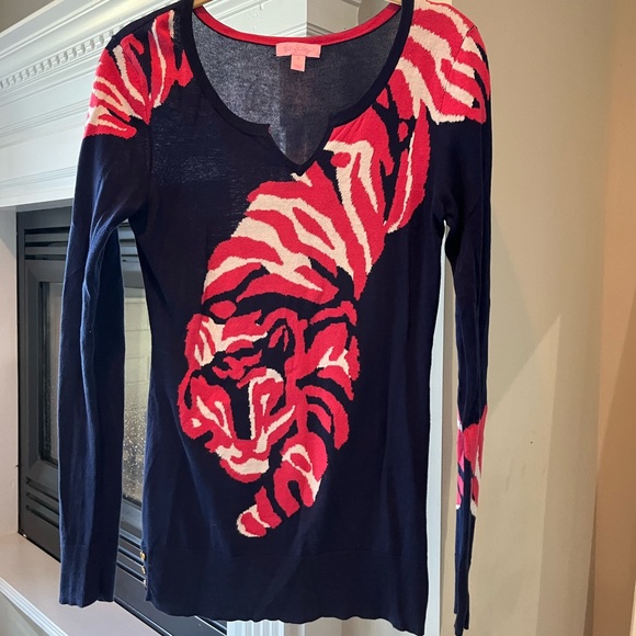 Lily Pulitzer tiger knit sweater - Picture 1 of 6